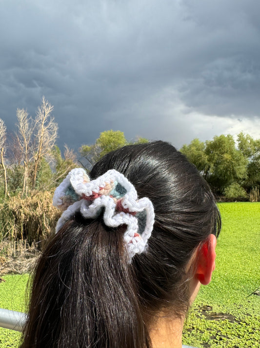 Small Handmade Crochet Scrunchie