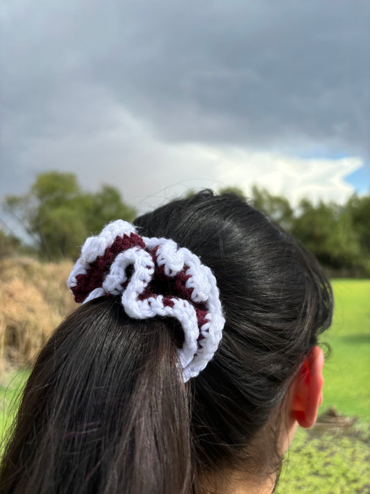 Small Handmade Crochet Scrunchie