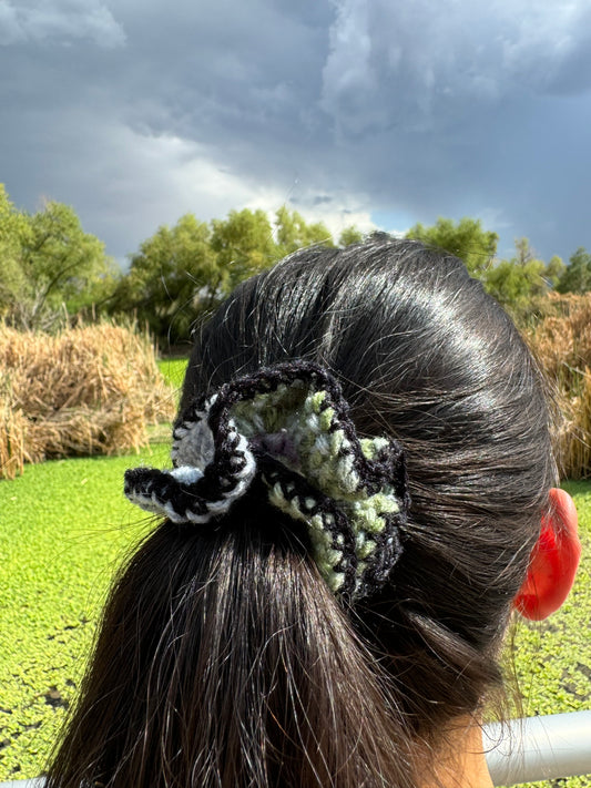 Small Handmade Crochet Scrunchie