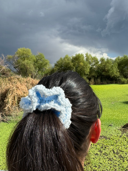 Small Handmade Crochet Scrunchie