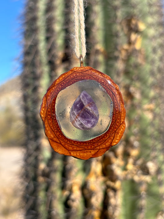 Pinecone Pendant ~ Amethyst #2