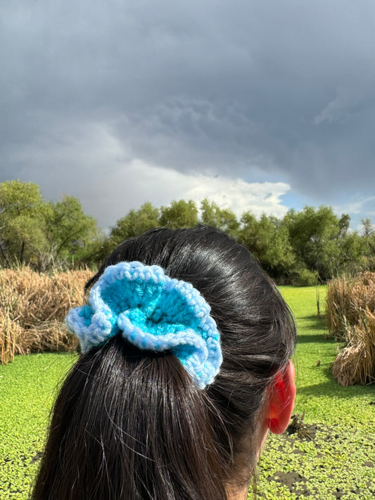 Small Handmade Crochet Scrunchie